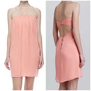 Alice and Olivia Jazz Strapless chiffon dress